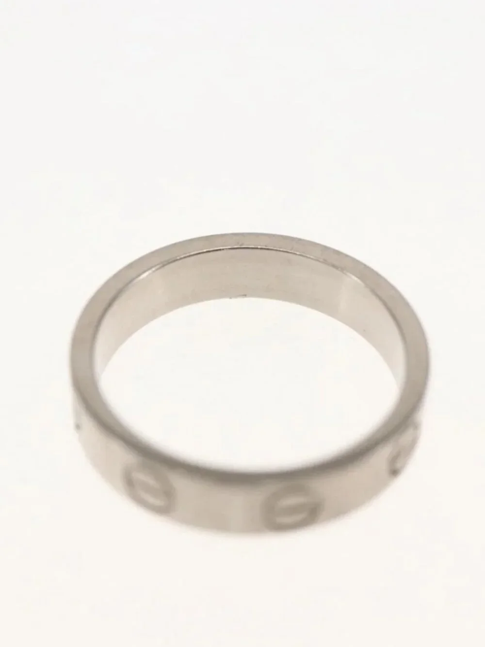 CARTIER Mini Love Ring 18K Gold(750) Silver Auth 162882SM